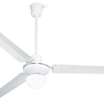 Ventilador industrial de techo Prometheus con luz 56" blanco Masterfan EV1051