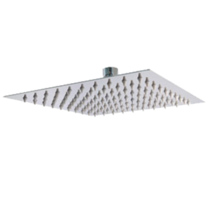 Regadera ultradegada cuadrada para ducha 10" x 10" acabado en cromo 44DCC Rugo