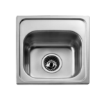 Fregadero para bar una tina de acero inox. acabados en cromo 38.1x38.1 	08821122 Teka