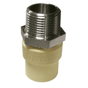 Adaptador macho  cpvc  con inserción metalico de 1 1/2" - 38 mm 52015