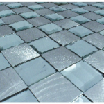 Malla de vidrio bisselado y aluminio, Basilea, Color Mix Plata, 30 x 30 cm, Cenezzia