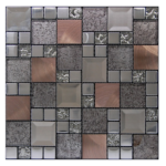 Malla decorativa, Colección Kaos, Color Silver, 30 x 30 cm, Intermatex