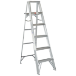 Escalera tijera  de Aluminio de 6 escalones Marca CUPRUM 608-07