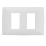 Placa de dos módulos cien blanco - ci0-pla02-bla