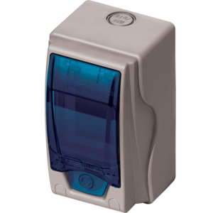 Caja de distribución ip65 de 195x275x90mm color blanco tapa azul marca eaton wd6512
