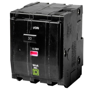 INTERRUPTOR TERMOMAGNÉTICO ENCHUFABLE QO 3 POLOS 30 AMPERES COLOR NEGRO SCHNEIDER ELECTRIC