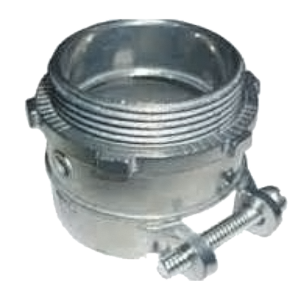 Conector recto metálico flexible p/tubo Plica 1 1/2” - Eaton - 4900300