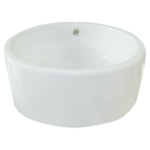 Lavabo Luna PM25170 GOLD UNION 42 x 42 x 16.5 cm cerámica sobreponer color blanco con contra.