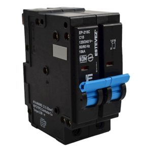 INTERRUPTOR TERMOMAGNÉTICO 2 x 15A TIPO PLUG ESTEVEZ EP-215C