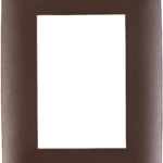 Placa Cien 3 módulos color chocolate mate, LEVITON CI4-PLA03-0WB
