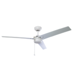 Ventilador de techo Bianco 52” de 3 aspas en color blanco, Masterfan VDBICLBL52