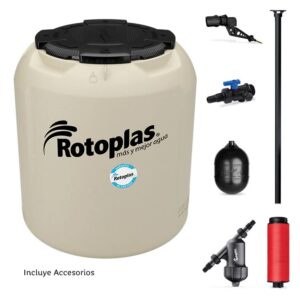 Tinaco Plus Tricapa Equipado 450 Litros Color Beige Rotoplas 500470