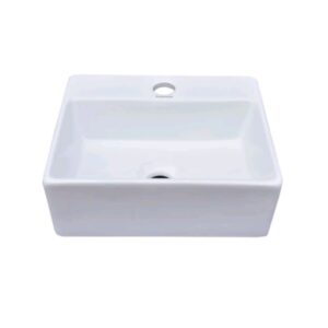 Lavabo Ovalin Enza De Color Blanco Rectangular Marca TENDENZZA PL010